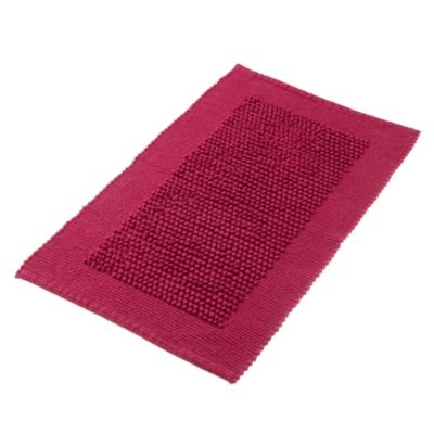 Sainsbury's Cerise Chenille Bobble Bath Mat