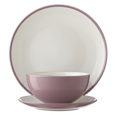 Tu 2-tone Raspberry 12-piece Dinner Set