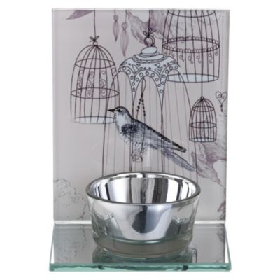 Tu Pink Bird Pattern Tealight Holder