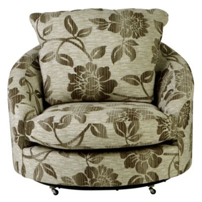 Ramsey Coffee Swivel Snuggler Chair