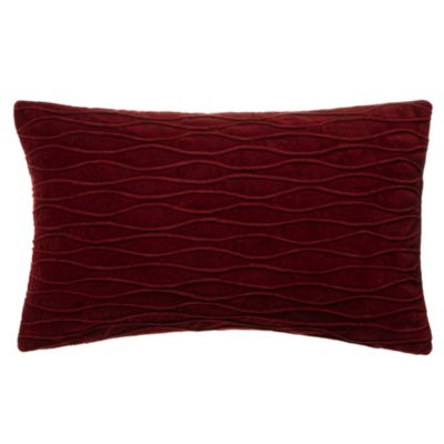 Tu Red Pleated Boudoir Cushion