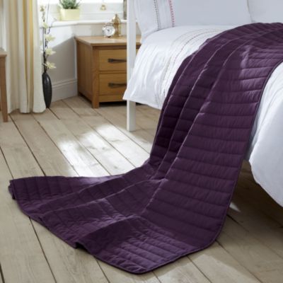 Tu Purple Quilted Throw