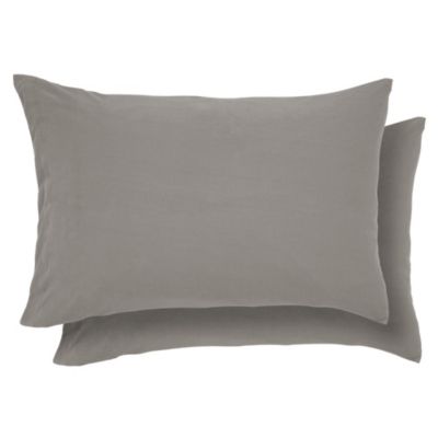 Tu  Grey Jersey Pillowcase Pair