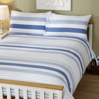 Tu Blue Bold Stripe Bed Linen Set