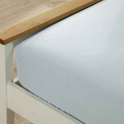 Tu Non-iron Country Blue Fitted Sheet