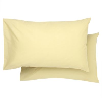 Tu Non-iron Lemon Pillowcase Pair