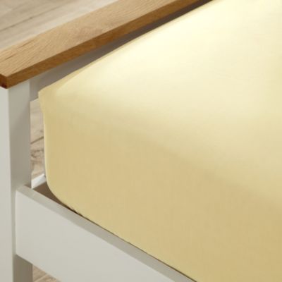 Tu Non-iron Lemon Fitted Sheet