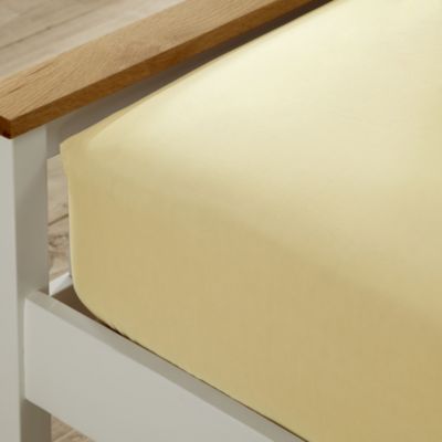 Tu Non-iron Lemon Fitted Sheet