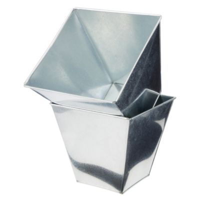 Sainsbury's Galvanised Steel Planters 2-pack