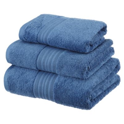 Sainsbury's Denim Egyptian Cotton Towel