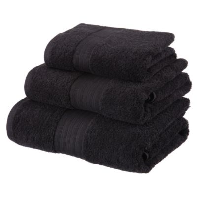 Sainsbury's Black Egyptian Cotton Towel