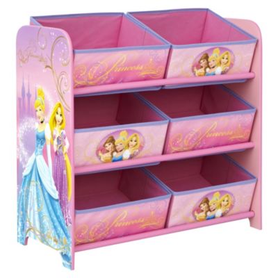 Disney Princess 6 Bin Storage Unit