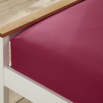 Tu Fuchsia Cotton-rich Fitted Sheet