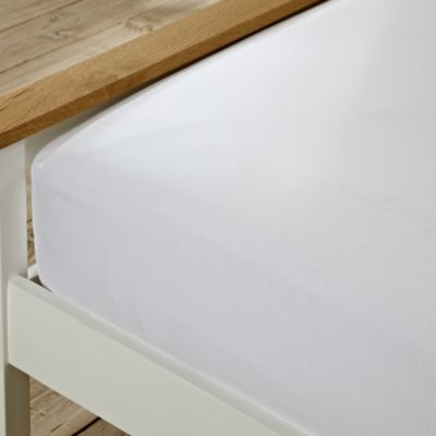 Tu White Cotton-rich Fitted Sheet