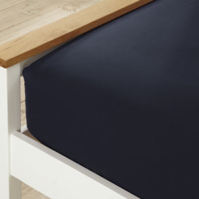 Tu Indigo Cotton-rich Fitted Sheet