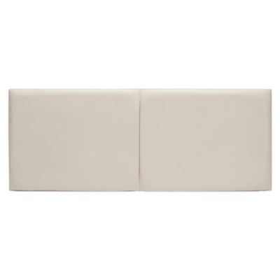 Airsprung Split Cream Faux Suede Double Headboard