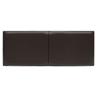 Airsprung Split Chocolate Faux Leather Kingsize Headboard