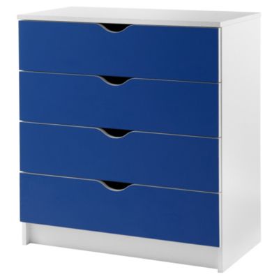Aston Blue 4-drawer Chest of Drawers