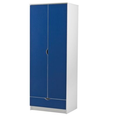 Aston Blue 2-door 1-drawer Wardrobe