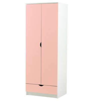 Aston Pink 2-door 1-drawer Wardrobe