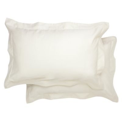 Home Collection 200 Thread Count Cream Oxford Pillowcase Pair