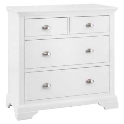 Radlett White 2+2 Drawer Chest of Drawers