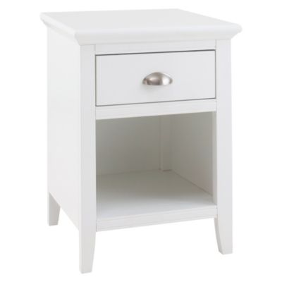 Radlett White Bedside 1-drawer Cabinet