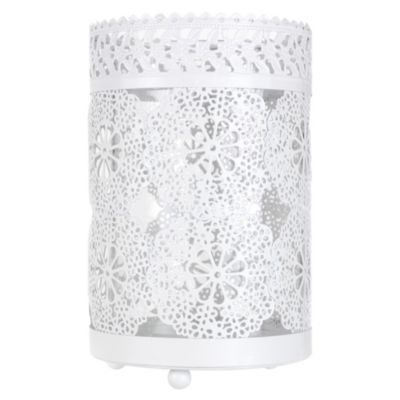 Tu Doily Cut Out Hurricane Candle Holder