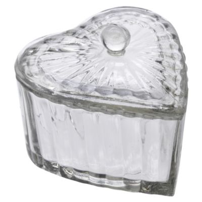 Tu Glass Heart Trinket Box