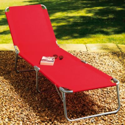 Sainsbury's Red Sunlounger
