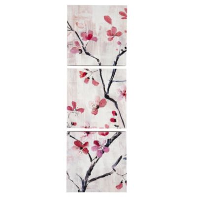 Blossom Set of 3 Canvas Wall Art 20x20cm