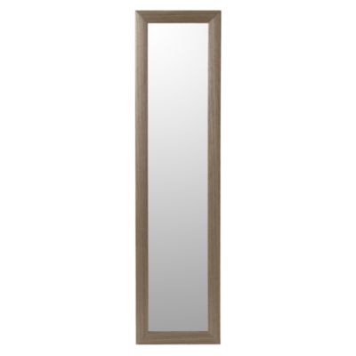 Mirror with Dark Wood Frame 40x160cm