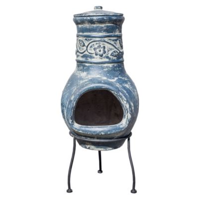 La Hacienda Clematis Small Clay Chimenea