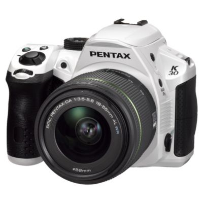 Pentax K-30 SLR 16 Megapixel 18-55mm White Digital Camera