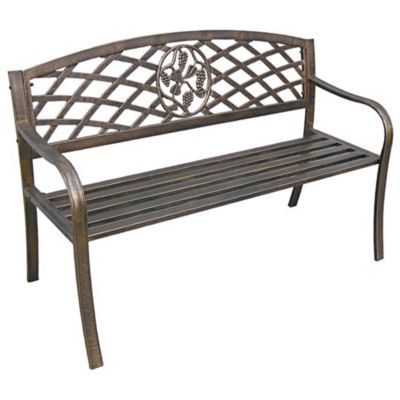 Paul Rosco Bronze Effect Garden Bench for £52